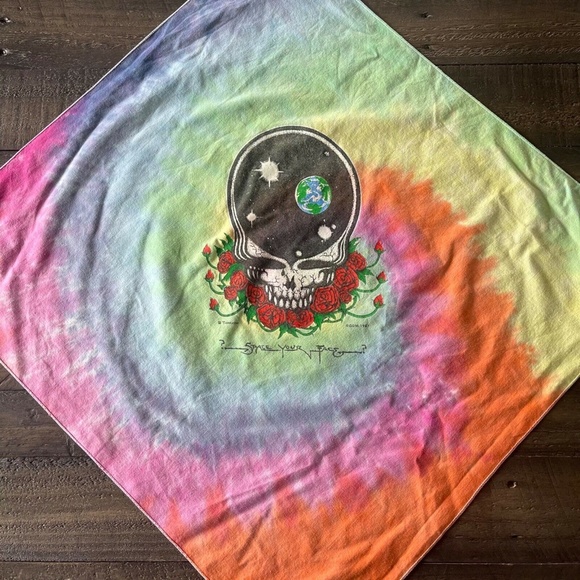 Rare Vintage Grateful Dead Space Your Face Bandana - Picture 2 of 8